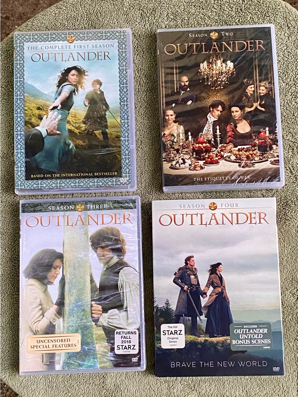 Outlander Seasons 1-4 DVD Set 2 & 3 Not opened